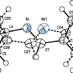 Molecular structure of CNBA, with atom labelling. The displacement ...