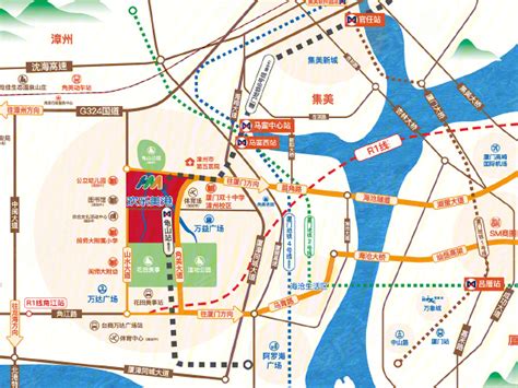 福建漳州港开发区手绘地图|插画|商业插画|PeteZheng - 原创作品 - 站酷 (ZCOOL)