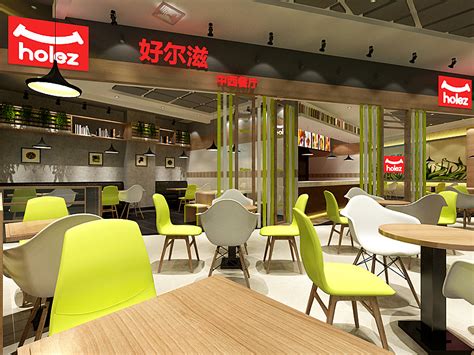 西式快餐店|空间|家装设计|空谷丨空间设计 - 原创作品 - 站酷 (ZCOOL)