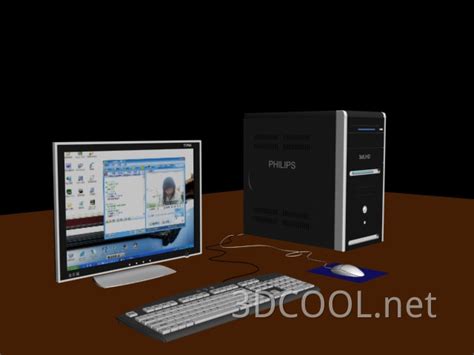 3d台式电脑模型,台式电脑3d模型下载_3D学苑
