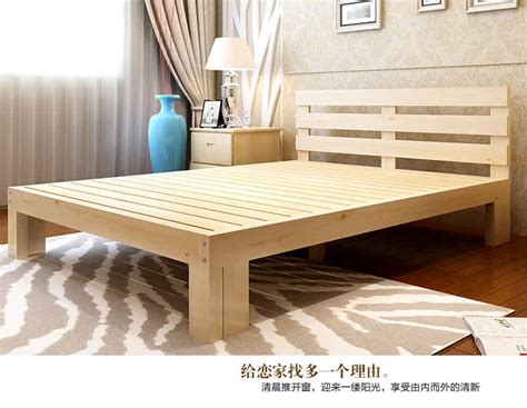 实木床 卧室松木双人床单人床 实木家具定制 厂家特价木床-阿里巴巴