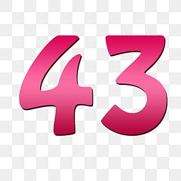 รูปตัวเลข 3 มิติ 43 ในวงกลมบนพื้นหลังโปร่งใส PNG , 43, จำนวน, สัญลักษณ์ ...