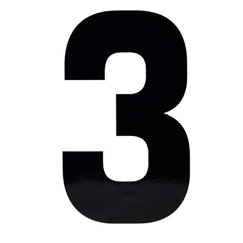 The Number Three - Free Clip Art