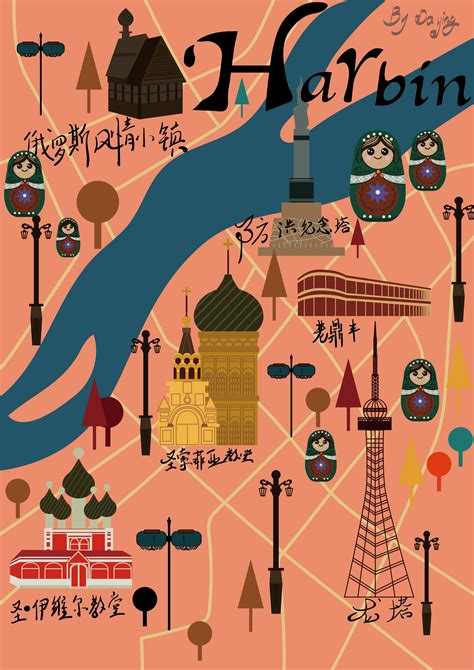 黑龙江省哈尔滨市旅游地图 - 哈尔滨市地图 - 地理教师网
