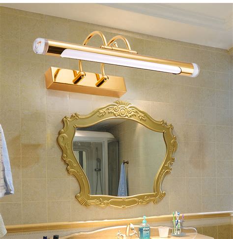 轻奢LED镜前灯浴室卫生间北欧后现代简约镜柜灯化妆台梳妆台灯具-美间设计