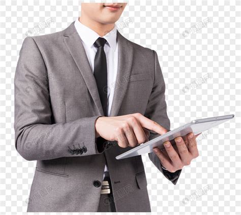 商务人士操作平板电脑特写元素素材下载-正版素材400251501-摄图网