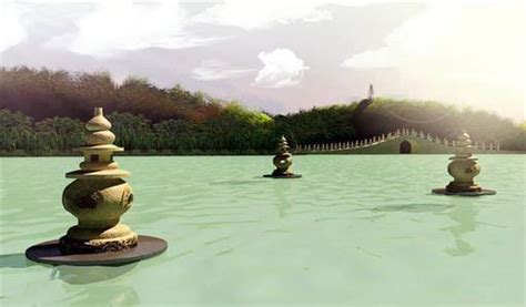 杭州三潭印月旅游景点唯美真实风景壁纸_配图网