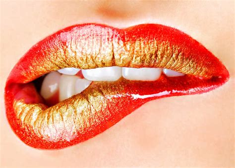 Premium Vector | Juicy fruit lip makeup orange lipstick summer juicy kiss 3d poster