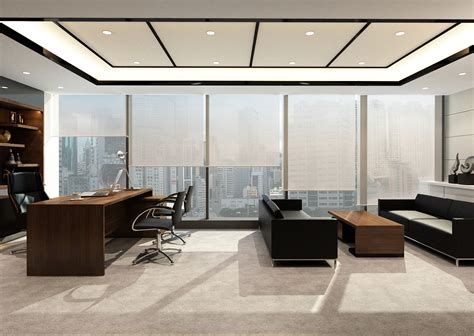 1286平方大型办公室装修设计案例效果图_岚禾办公空间设计