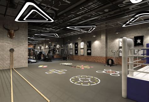 现代健身房设计 - 效果图交流区-建E室内设计网
