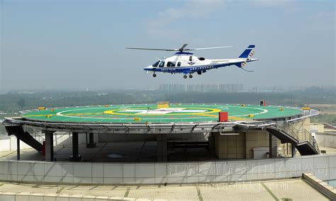 某商务中心区屋顶直升机停机坪设计cad施工图_土木在线