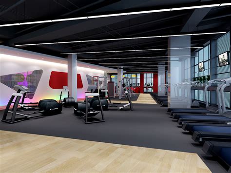 健身房设计 健身房案例 12种风格分享 2019|空间|室内设计|US健身空间设计 - 原创作品 - 站酷 (ZCOOL)