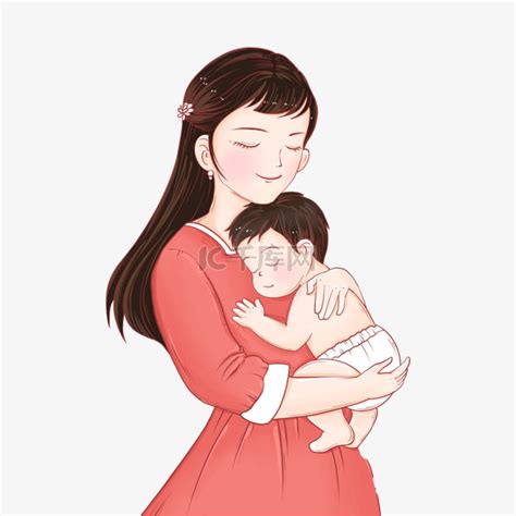亲情母亲节妈妈怀抱小宝宝素材图片免费下载-千库网