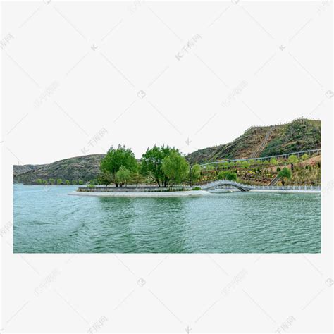 湖光夏日湖水景色素材图片免费下载-千库网