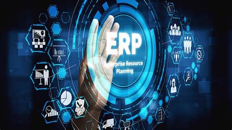 企业资源规划ERP概念商人点击业务管理软件按钮商业技术互联高清图片下载-正版图片504447878-摄图网