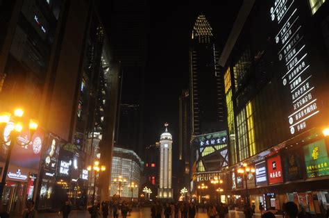 China,Chongqing City,Jiefangbei district,Central Plaza,Times square,Liberation Monument Stock ...