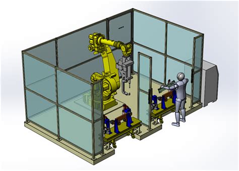 机器人点焊焊接工作站3D模型下载_三维模型_STEP模型 - 制造云 | 产品模型