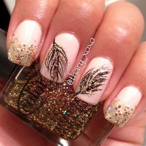 18 Feather Nail Art Designs That Look Amazing