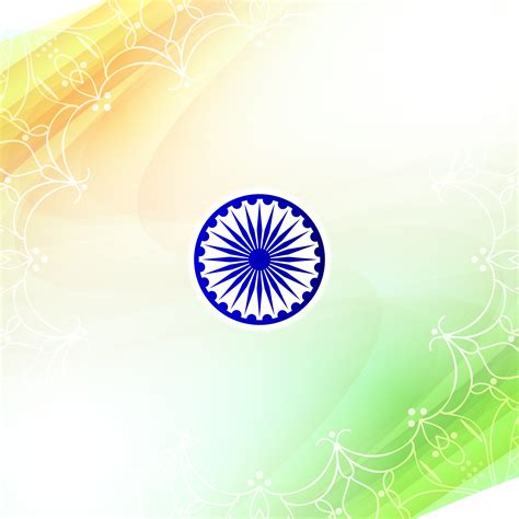 Abstract wavy Indian flag theme design background 256051 Vector Art at ...