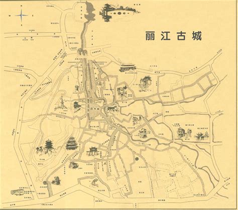 丽江古城地图