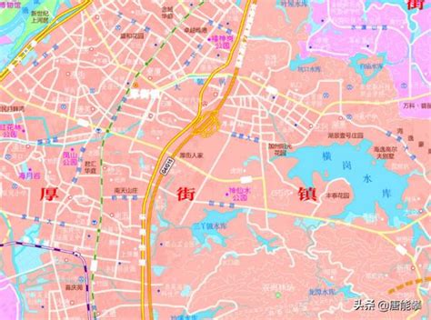东莞市行政区域地图
