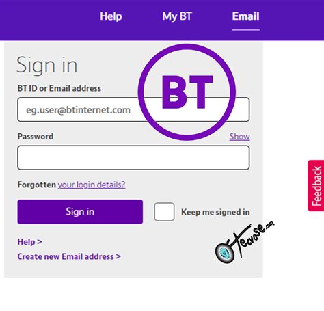 BT Account Online Login at bt.com