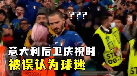 意大利后卫庆祝时被误认为球迷，回场时遭工作人员阻拦_手机新浪网