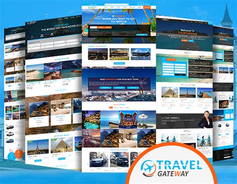旅行社网页设计，旅游网站模板源码-17素材网