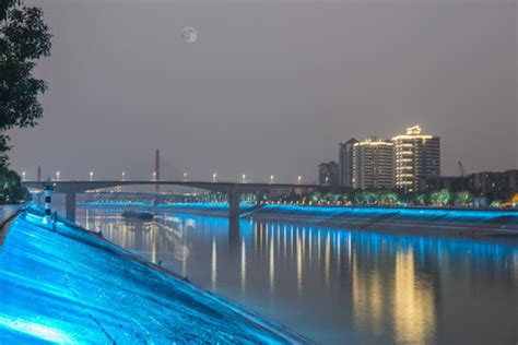 宜昌城市夜景,新媒体图,汇图网www.huitu.com
