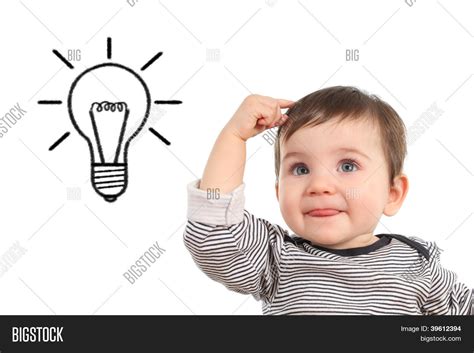 Baby Thinking Idea Image & Photo (Free Trial) | Bigstock