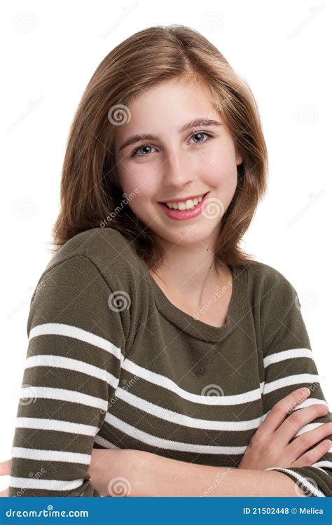 Portrait of Young Teen Girl Stock Photo - Image of expression ...