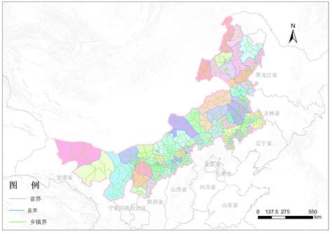 内蒙古自治区乡镇行政区划-地图数据-地理国情监测云平台