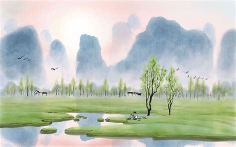20幅漂亮的乡村风情水彩画 - 设计在线