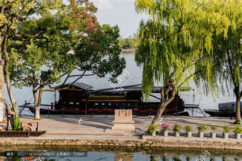 嘉兴南湖红船,历史古迹景区,旅游景点,摄影,汇图网www.huitu.com