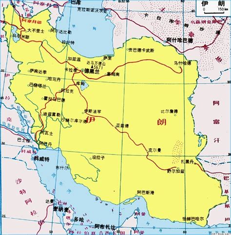 伊朗地图_伊朗地图中文版_伊朗卫星地图