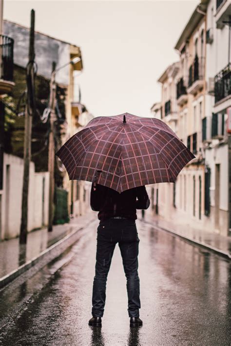 男人雨中撑伞背影jpg格式图片下载_熊猫办公