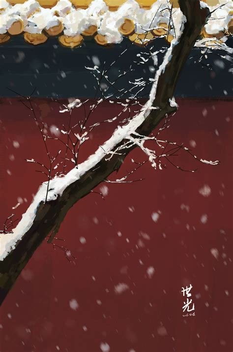 故宫的雪|插画|创作习作|一时光年 - 原创作品 - 站酷 (ZCOOL)