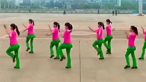广场舞：《春暖花开》吉美广场舞，团队正面f动作示范_腾讯视频