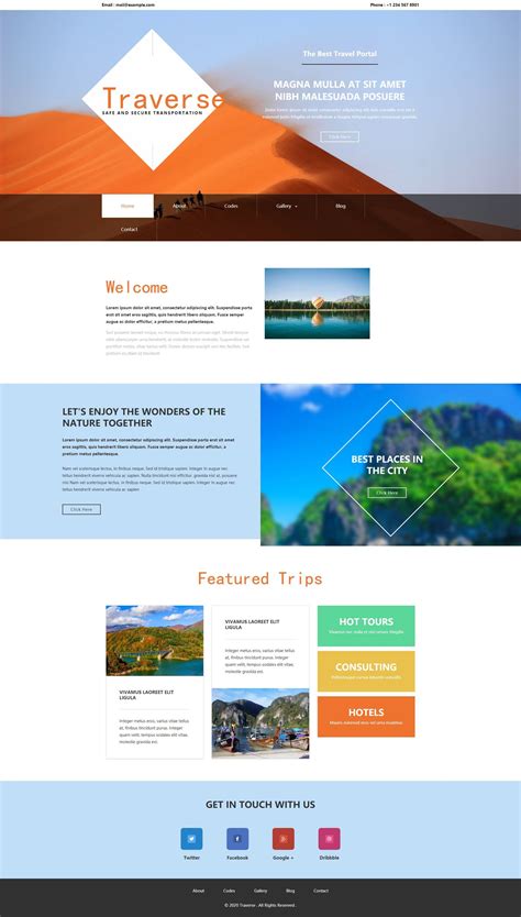 旅游网旅行社-HTML静态网页-dw网页制作