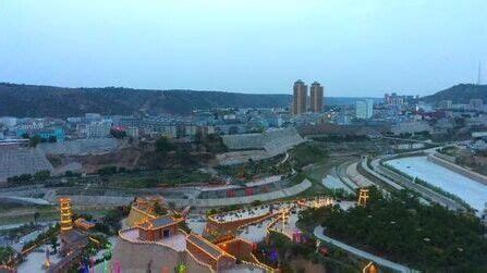 航拍镜头下的甘肃省庆阳市庆城县境内黄土高原