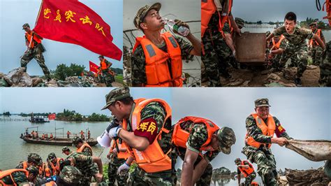 一组照片，读懂抗洪武警官兵 - 中华人民共和国国防部