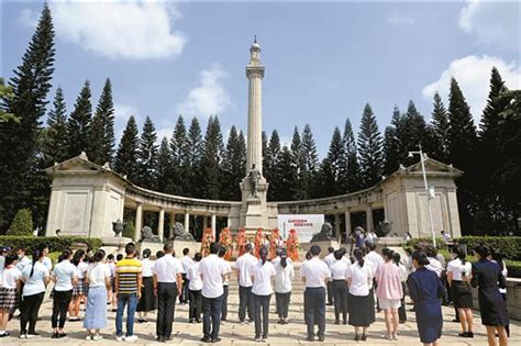 新快报-广州市十九路军陵园举行抗战胜利77周年纪念活动