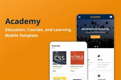 Academy – 在线教育手机模板_RiPro主题