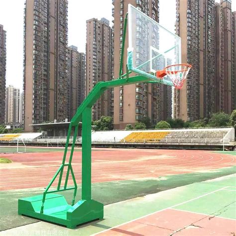 标准篮球架_户外成人标准篮球架中小学可移动液压平箱体育场馆篮球架 - 阿里巴巴