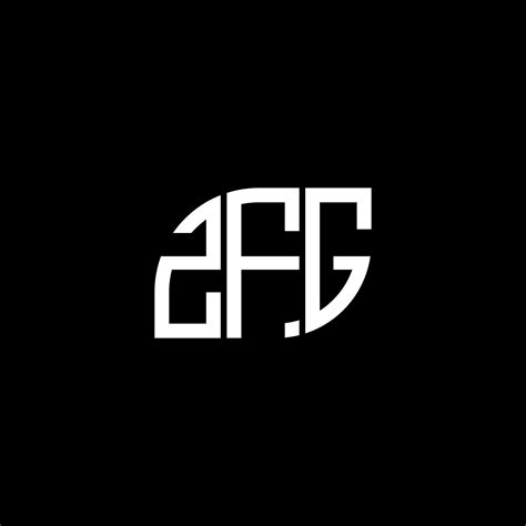 ZFG letter logo design on black background. ZFG creative initials ...