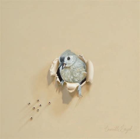 Camille Engel 呼之欲出的小鸟 | 惟妙惟肖的写实油画