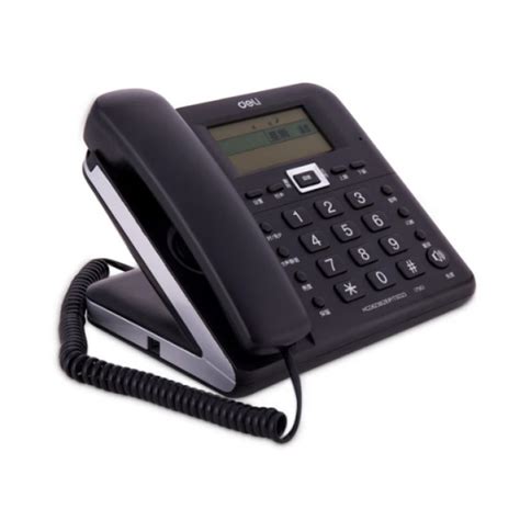 得力790办公家用电话机固定电话座机创意时尚大屏幕13560人机斜角 黑色