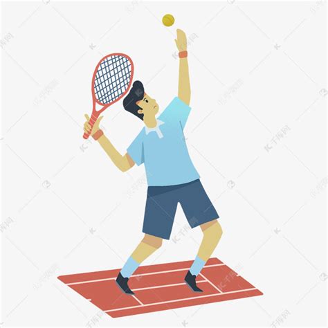 扁平风格网球健身素材图片免费下载-千库网