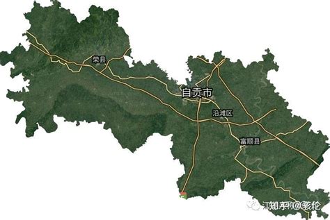 四川省自贡市旅游地图高清版_四川地图_初高中地理网