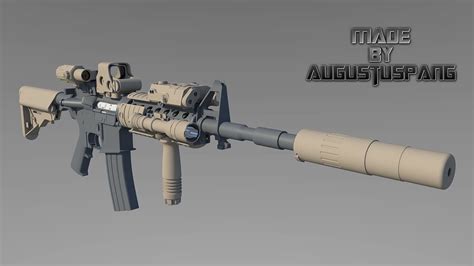 M4A1步枪_Djibouti-站酷ZCOOL